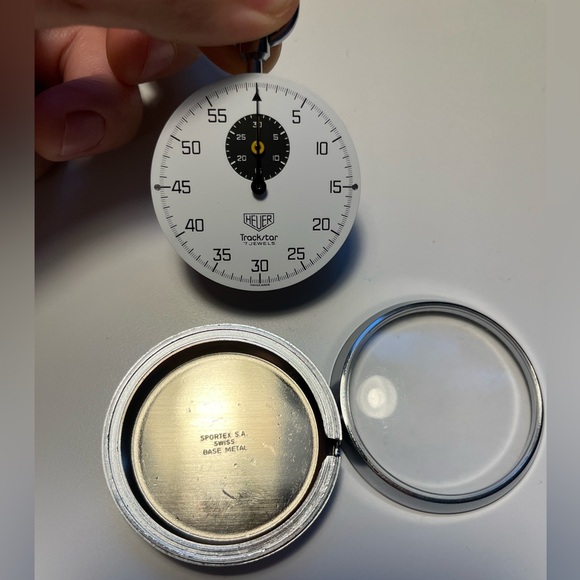 Heuer Trackstar Stopwatch Chronograph. Model 603.301. Likely from 1970s. - Picture 3 of 6